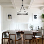 8 Lights Modern Rustic Farmhouse Wagon Wheel Round Chandelier - Image 4