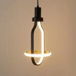 Modern LED Pendant Lights Kitchen Island, Adjustable Height Black Pendant Light Fixtures - Image 2