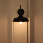 Gooseneck Barn Lights Indoor, Black Farmhouse Wall Sconces Set of Two