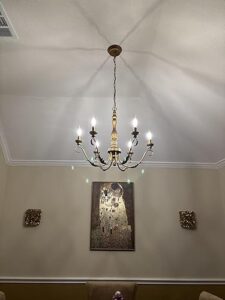 6-Light Farmhouse Chandelier, 23.62'' Antique Rustic Chandeliers photo review