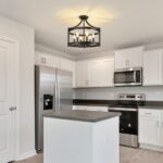 6-Light Farmhouse Chandelier Rustic Semi Flush Mount Ceiling Light - Image 3