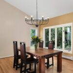 8-Light Black Farmhouse Chandelier, Industrial Vintage Candle Hanging Chandeliers - Image 2