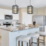 5-Light Modern Chandelier, Farmhouse Ceiling Light Fixtures Hanging Light - Image 2