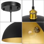 Vintage Black and Gold Chandelier Modern Kitchen Island Hanging Light - Image 3