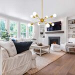 8 Lights Plating Golden Sputnik Semi Flush Mount Ceiling Light - Image 4