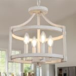 4-Light Farmhouse Convertible Semi Flush Mount Ceiling Light Fixture
