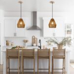 7.87 in. 2 Pack Boho Mini Rattan Pendant Light (Set of 2) - Image 3