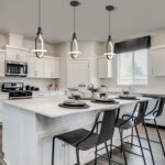 Modern LED Pendant Lights Kitchen Island, Adjustable Height Black Pendant Light Fixtures - Image 4