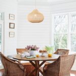 15.74'' Large Kitchen Island Rattan Boho Hand Woven Farmhouse Pendant Light