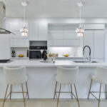 1-Light Chrome Crystal Drum Modern Pendant Light - Image 5