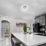 6-Light Chrome Modern Crystal Fireworks Ceiling Light - Image 3