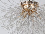 6-Light Gold Modern Crystal Fireworks Ceiling Light - Image 3