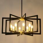 8-Light Modern Chandelier Metal Geometric Chandelier - Image 5