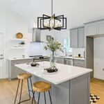 8-Light Modern Chandelier Metal Geometric Chandelier - Image 3